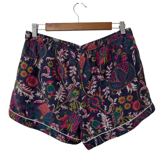 ROLLER RABBITRARE! Cotton/Silk Livy Lounge Set in Navy Paisley, Size Large